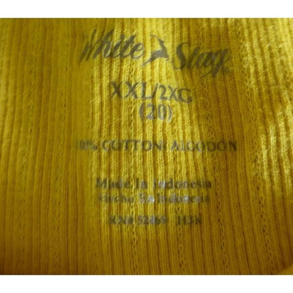 White Stag Yellow 3/4 Sleeves Shirt Women's Size XXL 20 2X - Picture 5 of 5